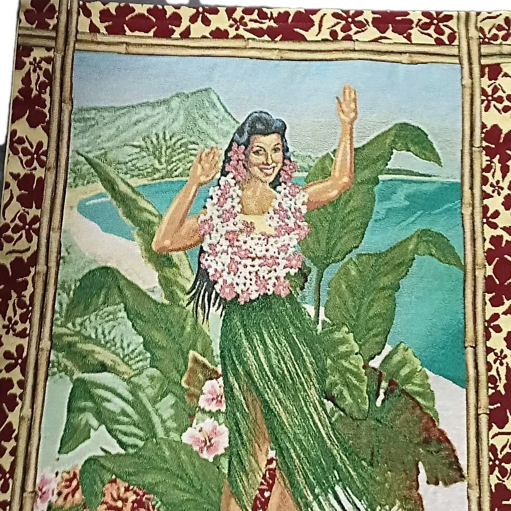 Lena  Liu  Luau  Hula  Dancer  Tapestry  Wall  Hanging  26
